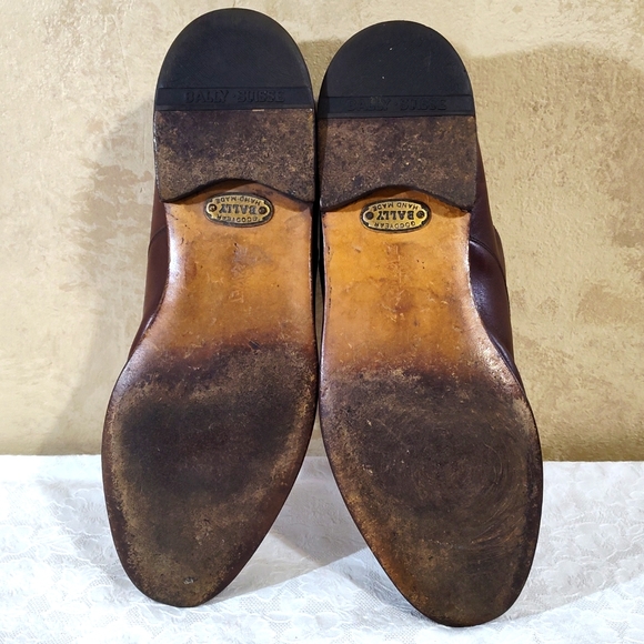 Ballys of Switzerland Men's Brown Cap Toe Dress Shoe - Bally Shoe Bags Included - Picture 14 of 16